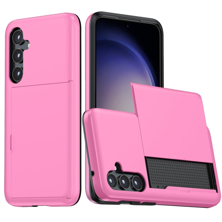 Shockproof Armor Phone Case with Card Slot, For Samsung Galaxy S24 5G, For Samsung Galaxy S23 FE 5G