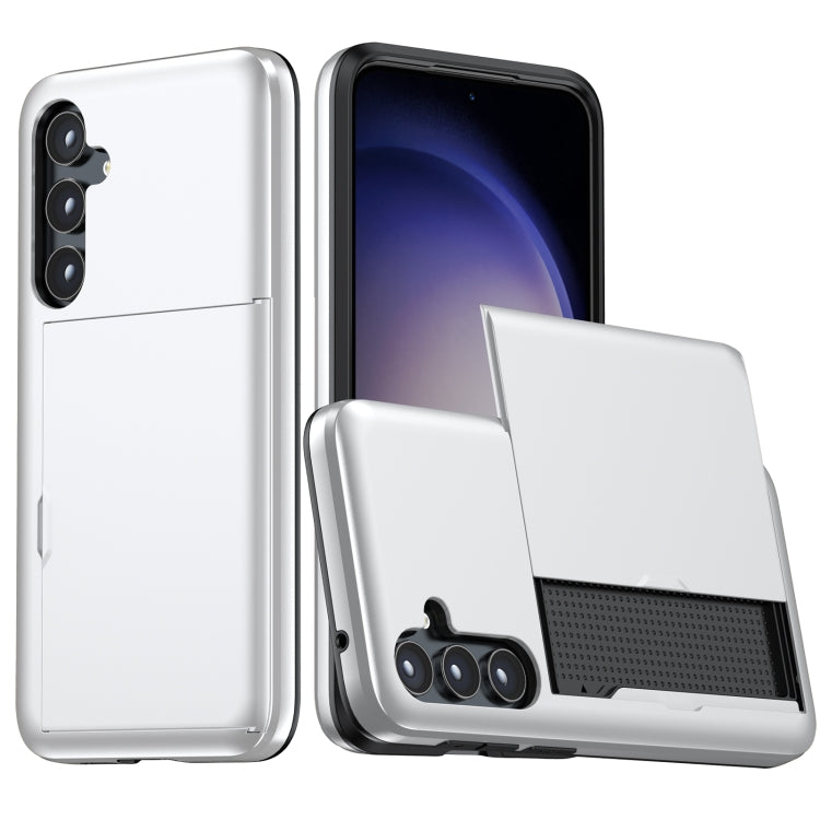 Shockproof Armor Phone Case with Card Slot, For Samsung Galaxy S24 5G, For Samsung Galaxy S23 FE 5G