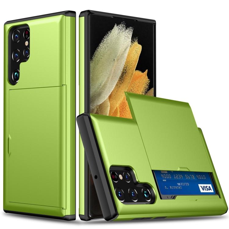 Shockproof Armor Phone Case with Card Slot, For Samsung Galaxy S25+ 5G, For Samsung Galaxy S25 Ultra 5G