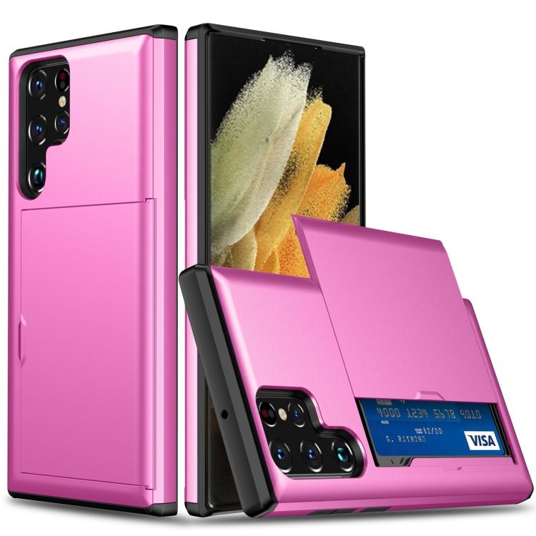 Shockproof Armor Phone Case with Card Slot, For Samsung Galaxy S25+ 5G, For Samsung Galaxy S25 Ultra 5G