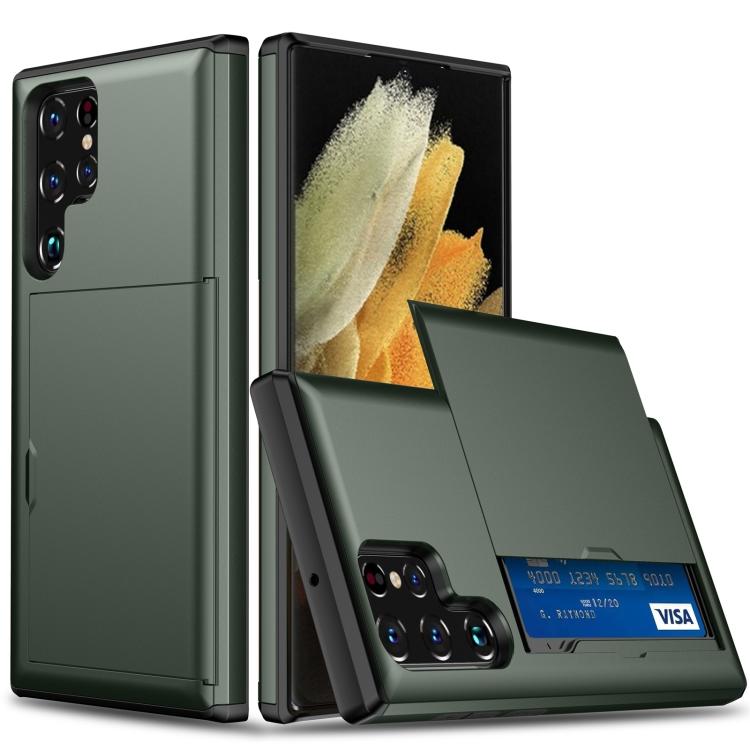 Shockproof Armor Phone Case with Card Slot, For Samsung Galaxy S25+ 5G, For Samsung Galaxy S25 Ultra 5G