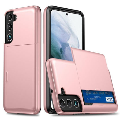 Shockproof Armor Phone Case with Card Slot, For Samsung Galaxy S25+ 5G, For Samsung Galaxy S25 Ultra 5G