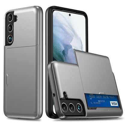 Shockproof Armor Phone Case with Card Slot, For Samsung Galaxy S25+ 5G, For Samsung Galaxy S25 Ultra 5G
