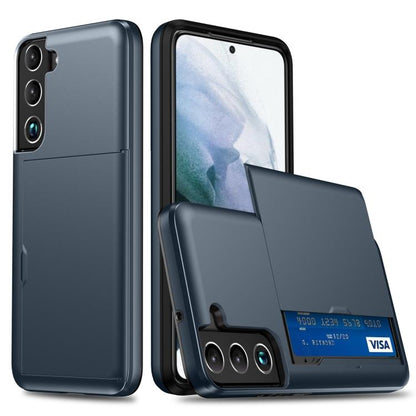 Shockproof Armor Phone Case with Card Slot, For Samsung Galaxy S25+ 5G, For Samsung Galaxy S25 Ultra 5G
