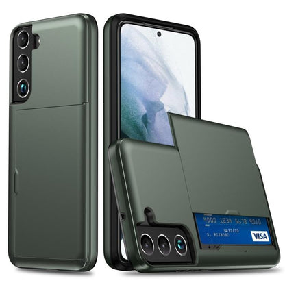 Shockproof Armor Phone Case with Card Slot, For Samsung Galaxy S25+ 5G, For Samsung Galaxy S25 Ultra 5G
