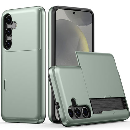 Shockproof Armor Phone Case with Card Slot, For Samsung Galaxy S25 FE 5G, For Samsung Galaxy S25 5G