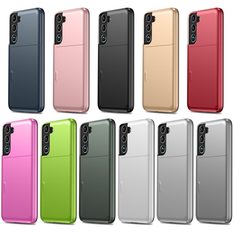 Shockproof Armor Phone Case with Card Slot, For Samsung Galaxy S25+ 5G, For Samsung Galaxy S25 Ultra 5G