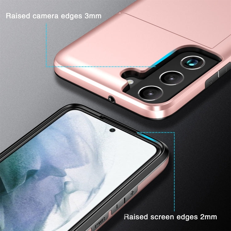 Shockproof Armor Phone Case with Card Slot, For Samsung Galaxy S25+ 5G, For Samsung Galaxy S25 Ultra 5G