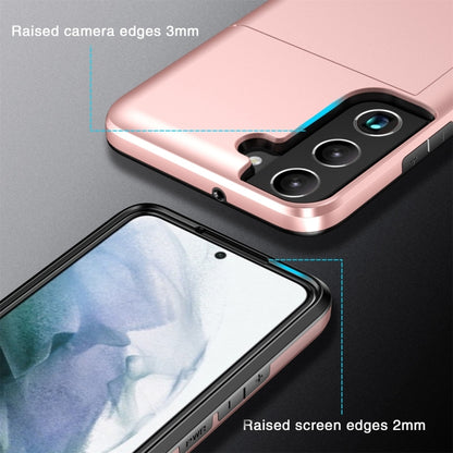 Shockproof Armor Phone Case with Card Slot, For Samsung Galaxy S25+ 5G, For Samsung Galaxy S25 Ultra 5G