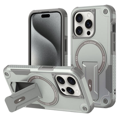 Armor Magsafe Holder PC Hybrid TPU Phone Case, For iPhone 16, For iPhone 15 Pro Max, For iPhone 15 Pro, For iPhone 15 Plus