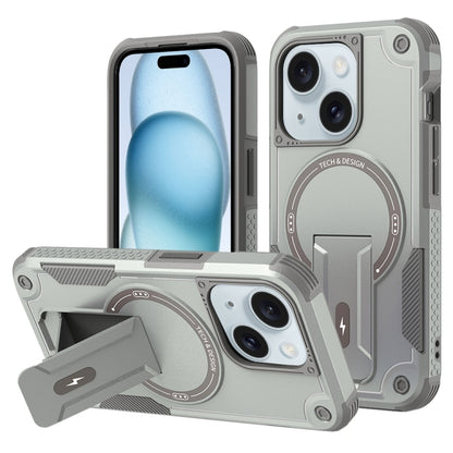 Armor Magsafe Holder PC Hybrid TPU Phone Case, For iPhone 16, For iPhone 15 Pro Max, For iPhone 15 Pro, For iPhone 15 Plus