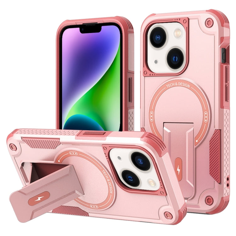 Armor Magsafe Holder PC Hybrid TPU Phone Case, For iPhone 15, For iPhone 14 Plus, For iPhone 14, For iPhone 14 Pro