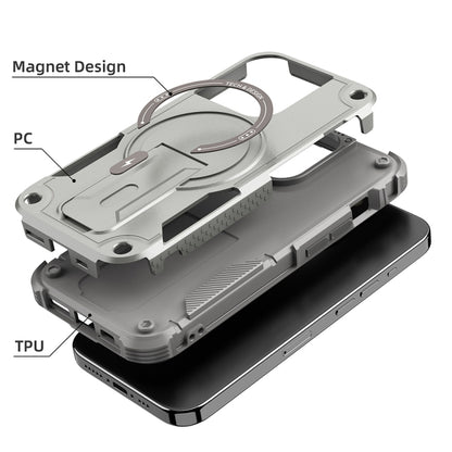 Armor Magsafe Holder PC Hybrid TPU Phone Case, For iPhone 14 Pro Max, For iPhone 13 Pro Max, For iPhone 13 Pro, For iPhone 13