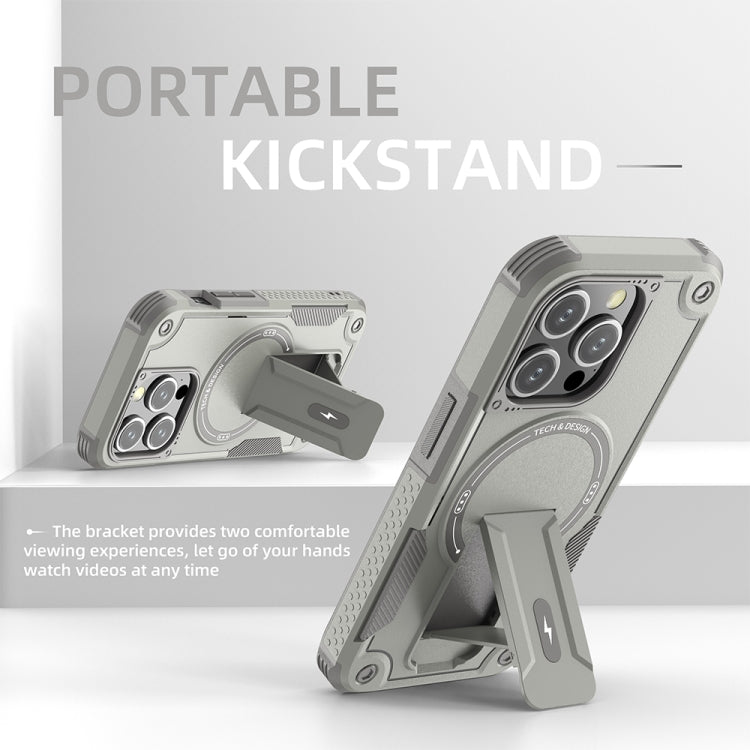 Armor Magsafe Holder PC Hybrid TPU Phone Case, For iPhone 14 Pro Max, For iPhone 13 Pro Max, For iPhone 13 Pro, For iPhone 13