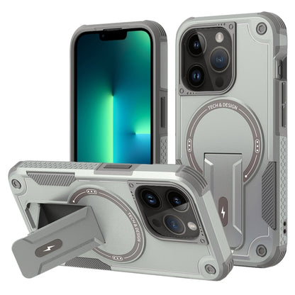 Armor Magsafe Holder PC Hybrid TPU Phone Case, For iPhone 14 Pro Max, For iPhone 13 Pro Max, For iPhone 13 Pro, For iPhone 13