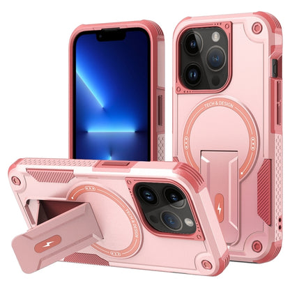 Armor Magsafe Holder PC Hybrid TPU Phone Case, For iPhone 14 Pro Max, For iPhone 13 Pro Max, For iPhone 13 Pro, For iPhone 13