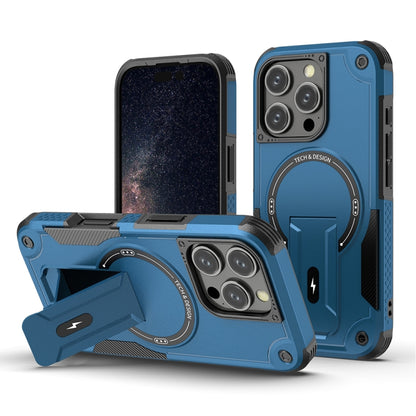 Armor Magsafe Holder PC Hybrid TPU Phone Case, For iPhone 16e, For iPhone 16 Pro Max, For iPhone 16 Pro, For iPhone 16 Plus