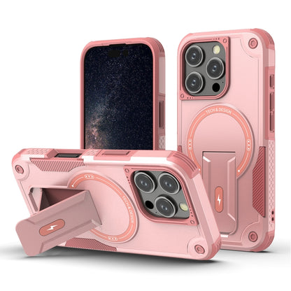 Armor Magsafe Holder PC Hybrid TPU Phone Case, For iPhone 16e, For iPhone 16 Pro Max, For iPhone 16 Pro, For iPhone 16 Plus