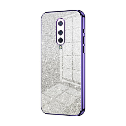 Gradient Glitter Powder Electroplated Phone Case, For OnePlus 8 Pro, For OnePlus 8