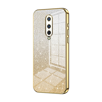 Gradient Glitter Powder Electroplated Phone Case, For OnePlus 8 Pro, For OnePlus 8