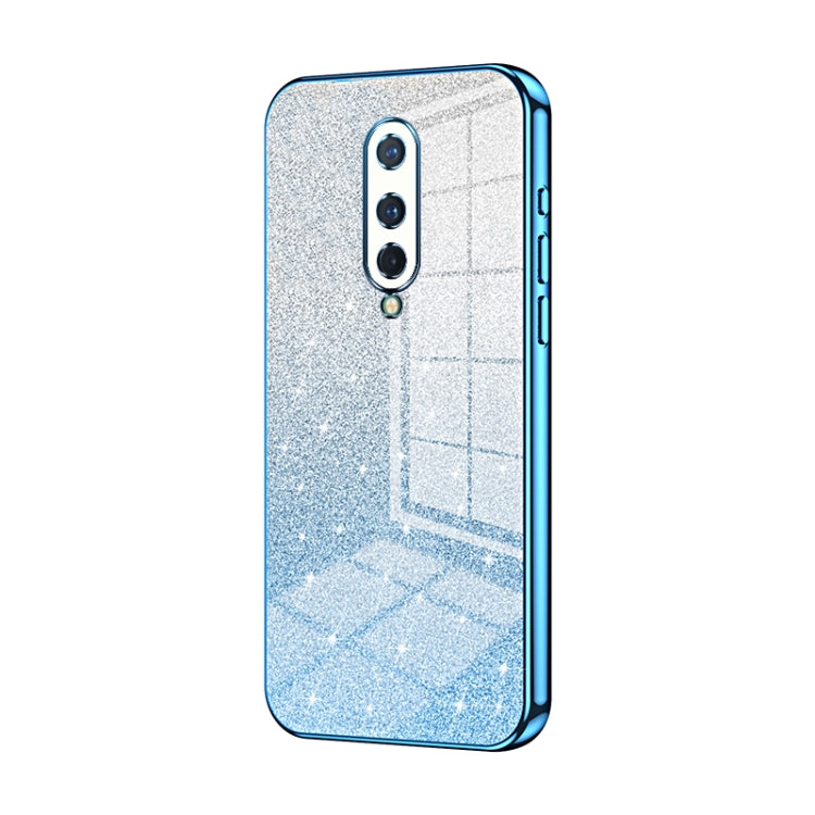 Gradient Glitter Powder Electroplated Phone Case, For OnePlus 8 Pro, For OnePlus 8