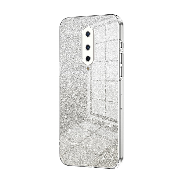 Gradient Glitter Powder Electroplated Phone Case, For OnePlus 8 Pro, For OnePlus 8