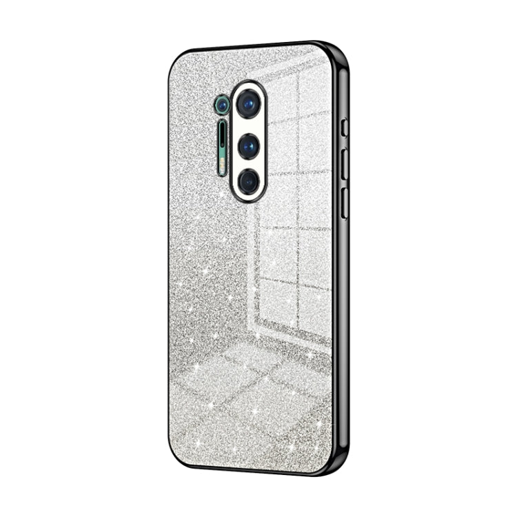 Gradient Glitter Powder Electroplated Phone Case, For OnePlus 8 Pro, For OnePlus 8