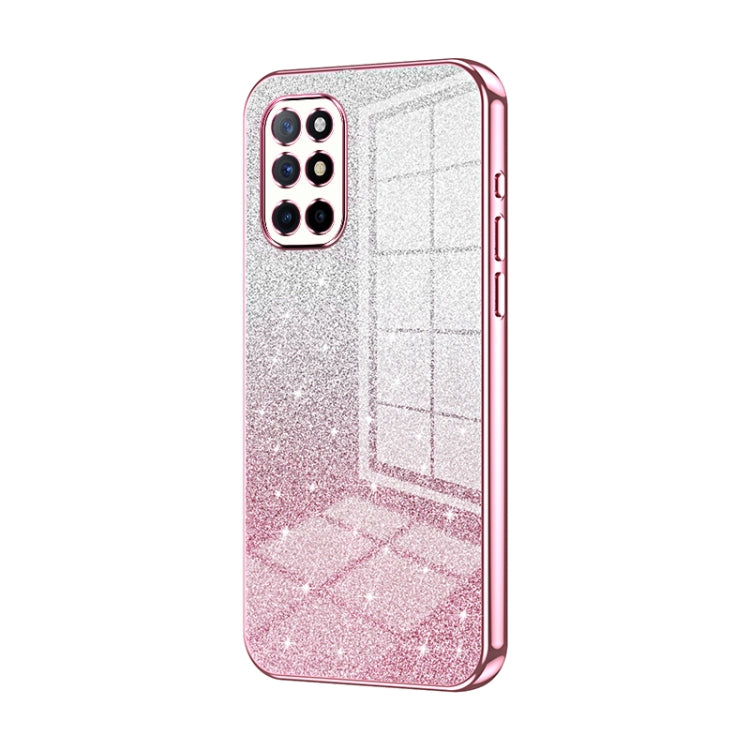 Gradient Glitter Powder Electroplated Phone Case, For OnePlus 9, For OnePlus 8T, For OnePlus Nord