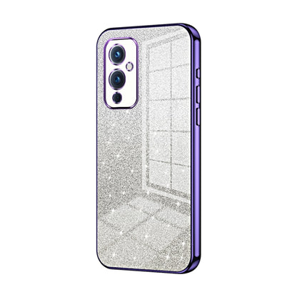 Gradient Glitter Powder Electroplated Phone Case, For OnePlus 9, For OnePlus 8T, For OnePlus Nord