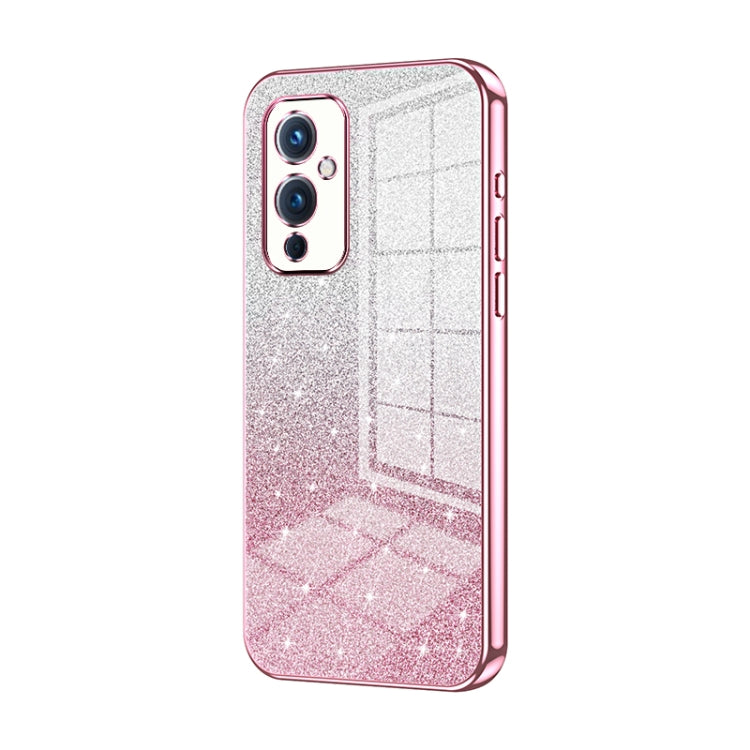 Gradient Glitter Powder Electroplated Phone Case, For OnePlus 9, For OnePlus 8T, For OnePlus Nord