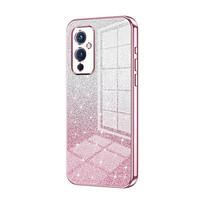 Gradient Glitter Powder Electroplated Phone Case, For OnePlus 9, For OnePlus 8T, For OnePlus Nord