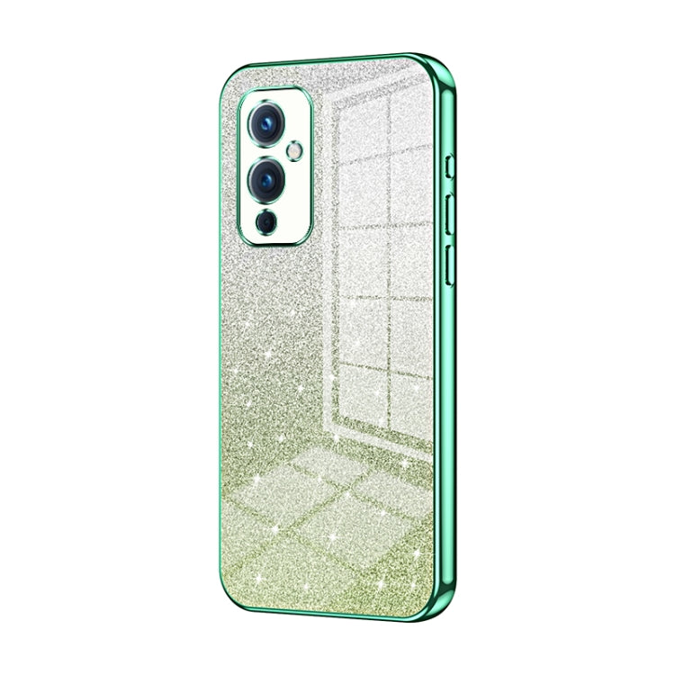 Gradient Glitter Powder Electroplated Phone Case, For OnePlus 9, For OnePlus 8T, For OnePlus Nord