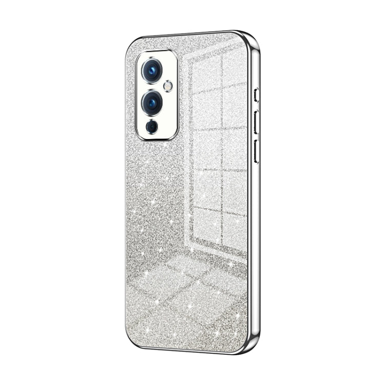 Gradient Glitter Powder Electroplated Phone Case, For OnePlus 9, For OnePlus 8T, For OnePlus Nord