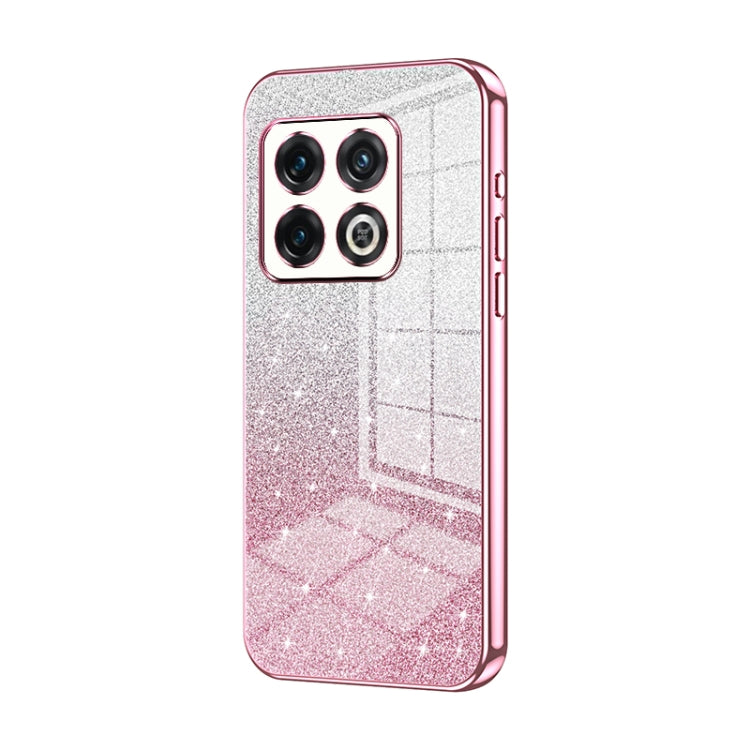 Gradient Glitter Powder Electroplated Phone Case, For OnePlus 10T / Ace Pro, For OnePlus Ace / 10R, For OnePlus 10 Pro
