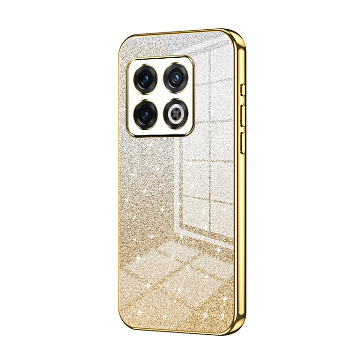 Gradient Glitter Powder Electroplated Phone Case, For OnePlus 10T / Ace Pro, For OnePlus Ace / 10R, For OnePlus 10 Pro