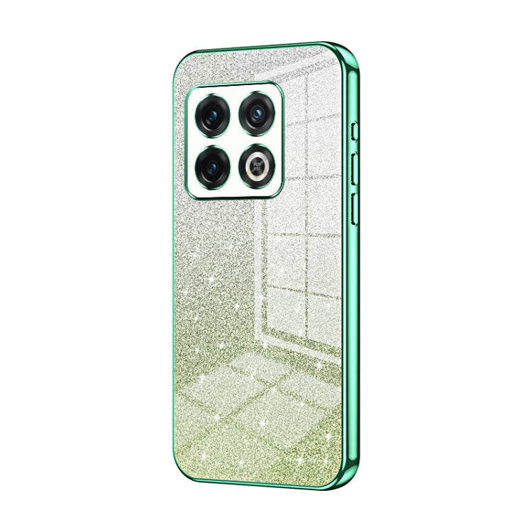 Gradient Glitter Powder Electroplated Phone Case, For OnePlus 10T / Ace Pro, For OnePlus Ace / 10R, For OnePlus 10 Pro