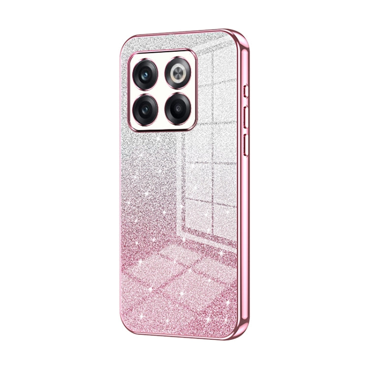 Gradient Glitter Powder Electroplated Phone Case, For OnePlus 10T / Ace Pro, For OnePlus Ace / 10R, For OnePlus 10 Pro