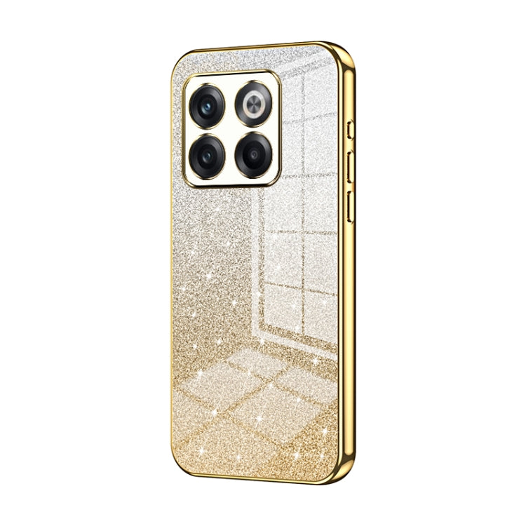 Gradient Glitter Powder Electroplated Phone Case, For OnePlus 10T / Ace Pro, For OnePlus Ace / 10R, For OnePlus 10 Pro