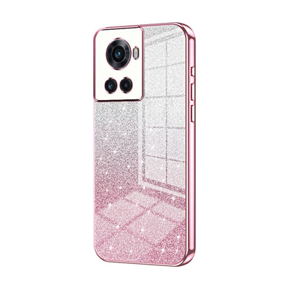 Gradient Glitter Powder Electroplated Phone Case, For OnePlus 10T / Ace Pro, For OnePlus Ace / 10R, For OnePlus 10 Pro
