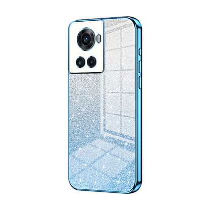 Gradient Glitter Powder Electroplated Phone Case, For OnePlus 10T / Ace Pro, For OnePlus Ace / 10R, For OnePlus 10 Pro