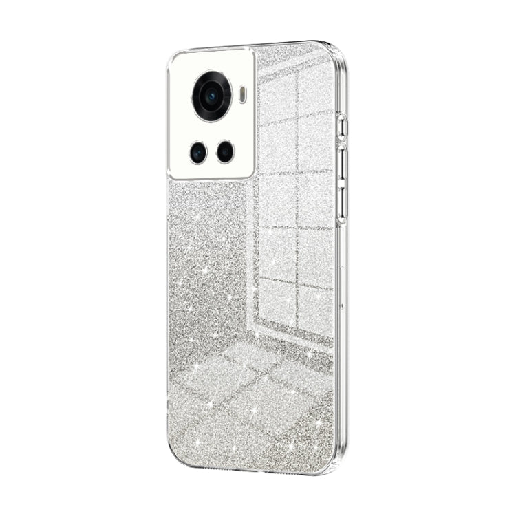 Gradient Glitter Powder Electroplated Phone Case, For OnePlus 10T / Ace Pro, For OnePlus Ace / 10R, For OnePlus 10 Pro