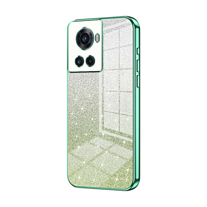 Gradient Glitter Powder Electroplated Phone Case, For OnePlus 10T / Ace Pro, For OnePlus Ace / 10R, For OnePlus 10 Pro