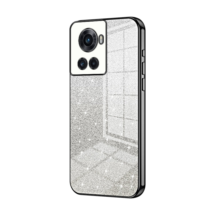 Gradient Glitter Powder Electroplated Phone Case, For OnePlus 10T / Ace Pro, For OnePlus Ace / 10R, For OnePlus 10 Pro