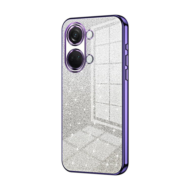 Gradient Glitter Powder Electroplated Phone Case, For OnePlus Ace 2V / Nord 3, For OnePlus Ace 2 / 11R, For OnePlus 11