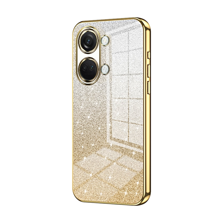 Gradient Glitter Powder Electroplated Phone Case, For OnePlus Ace 2V / Nord 3, For OnePlus Ace 2 / 11R, For OnePlus 11