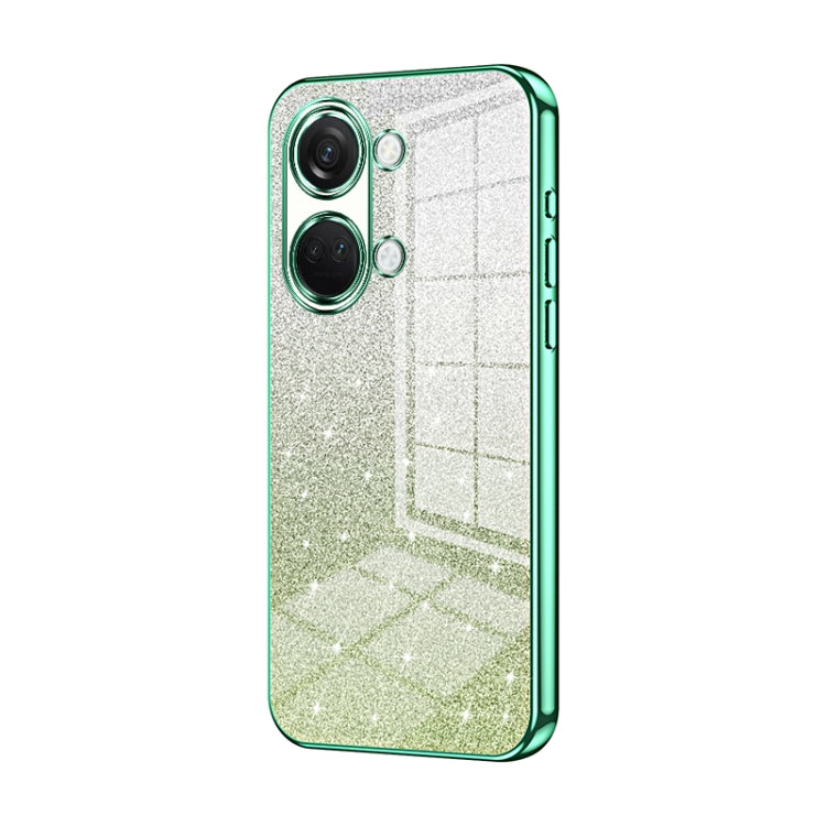 Gradient Glitter Powder Electroplated Phone Case, For OnePlus Ace 2V / Nord 3, For OnePlus Ace 2 / 11R, For OnePlus 11