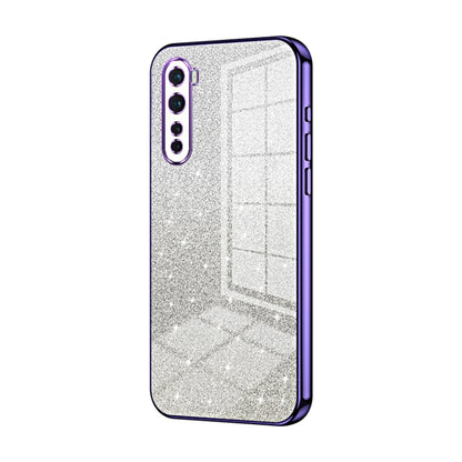Gradient Glitter Powder Electroplated Phone Case, For OnePlus 9, For OnePlus 8T, For OnePlus Nord