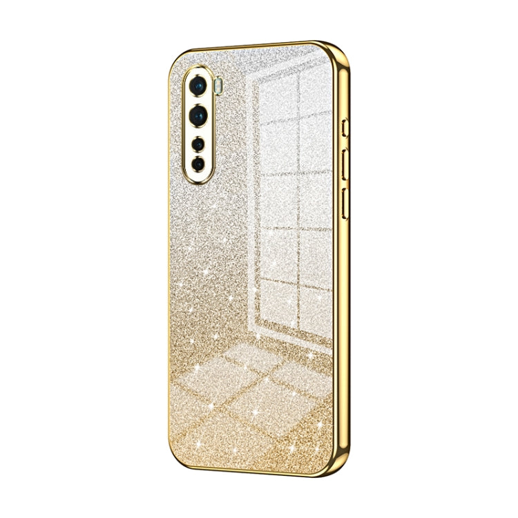 Gradient Glitter Powder Electroplated Phone Case, For OnePlus 9, For OnePlus 8T, For OnePlus Nord
