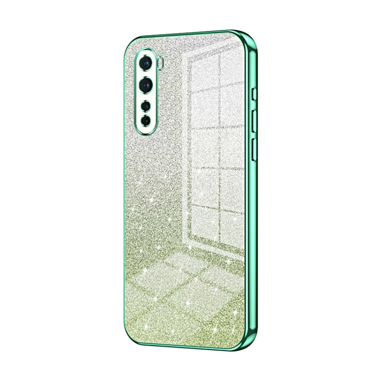 Gradient Glitter Powder Electroplated Phone Case, For OnePlus 9, For OnePlus 8T, For OnePlus Nord