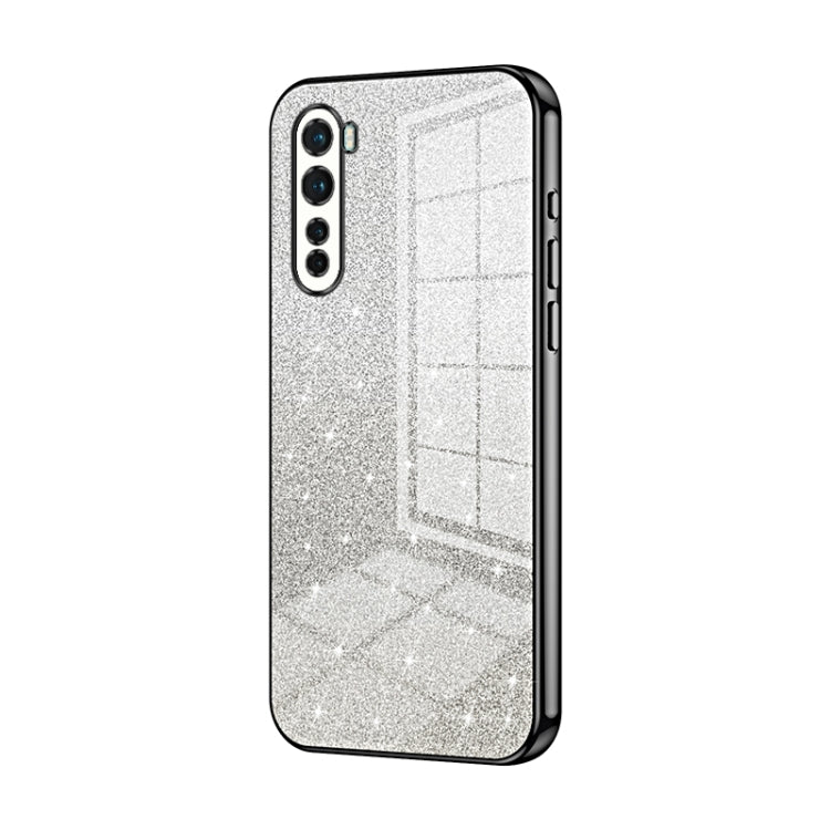 Gradient Glitter Powder Electroplated Phone Case, For OnePlus 9, For OnePlus 8T, For OnePlus Nord